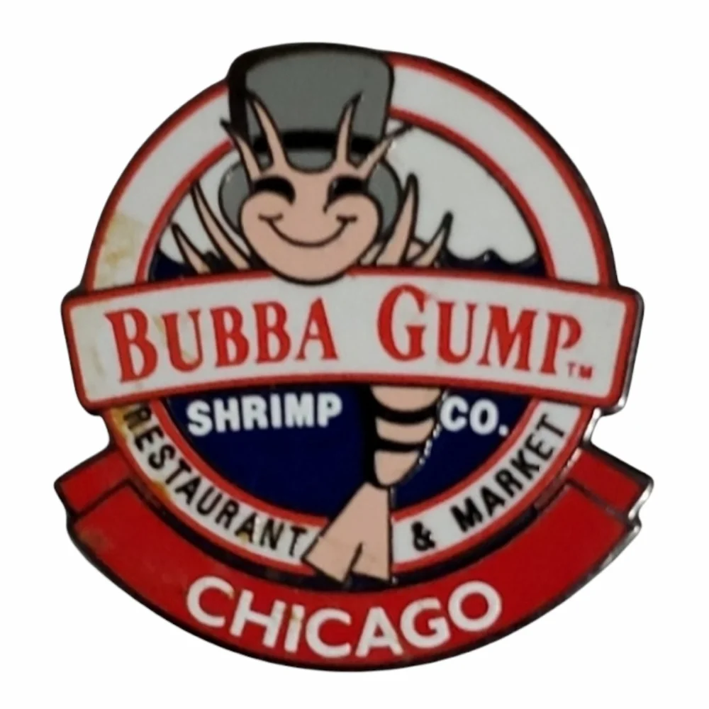 Bubba Gump Shrimp Co. 1998 Pinback Brooch Chicago Collectable